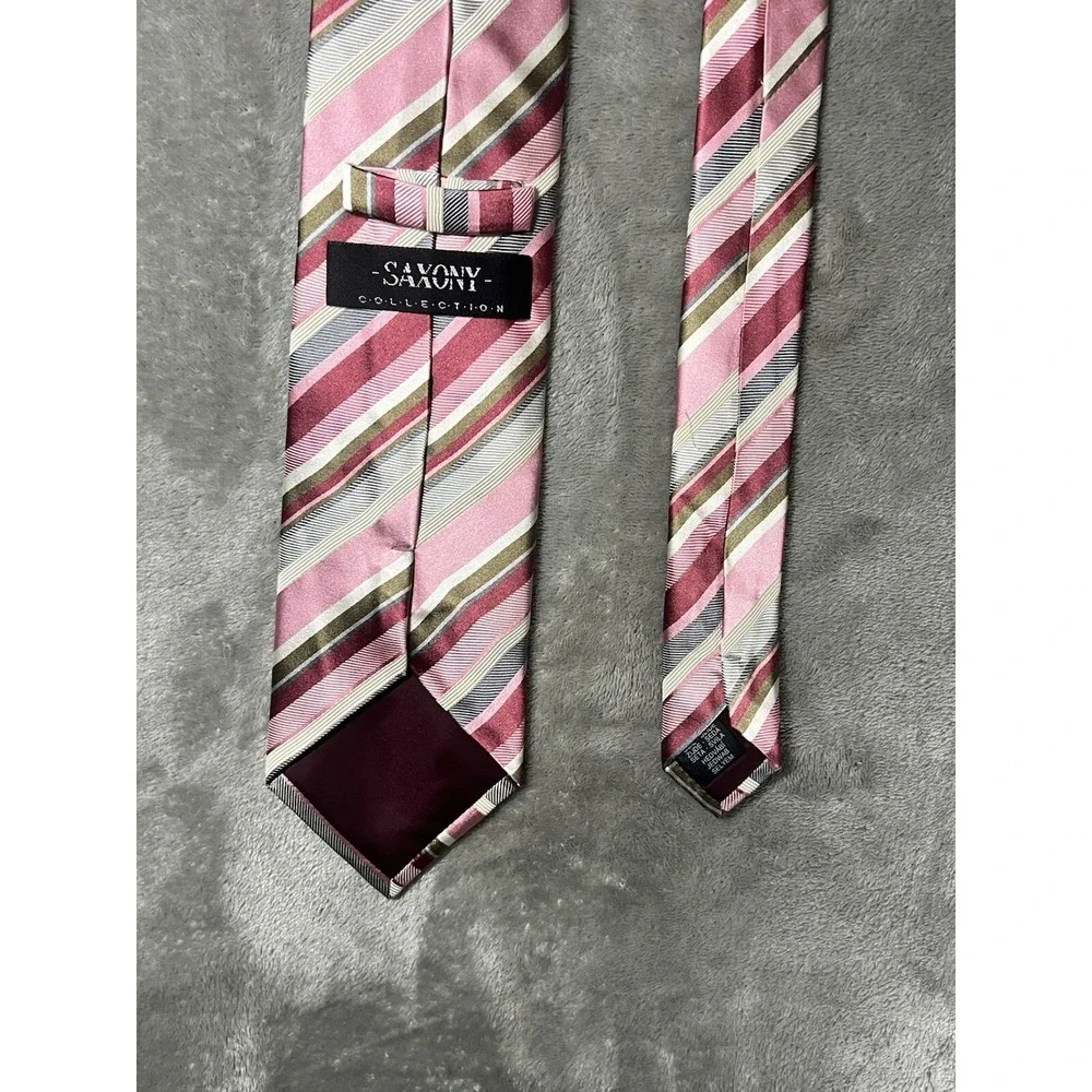 Lot Of 5 Men's Ties Silk Geoffrey Beene Crazy Horse‎ Kenneth Cole Saxony 28 & 29